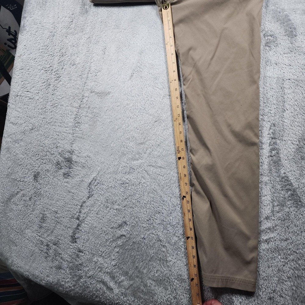 PrAna Pants Mens 32x32 Beige Slim Fit Chino Flat Front Casual 5 Pocket - Picture 8 of 10